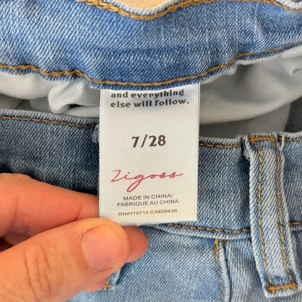 Zigoss Seam Detail Barrel Leg Jeans Women 7/28 Blue - Image 9