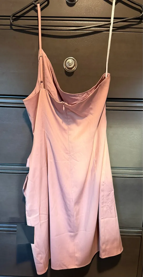Lulus light pink one shoulder short dress - Image 2