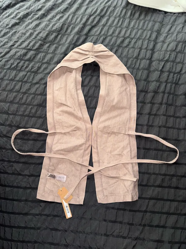 Skims Heavy Jersey Deconstructed Halter Top - Image 4