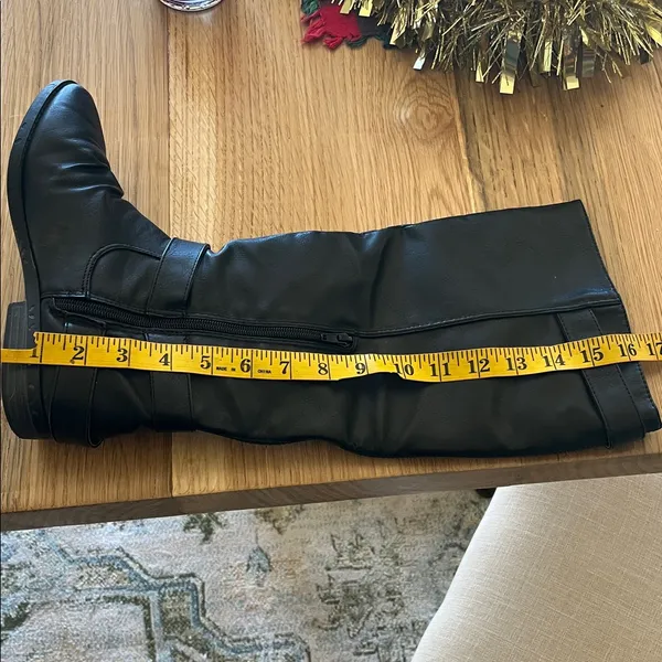 Black Full Length Boots Womens 7.5 Excellent condition - Image 12