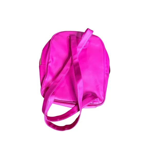Juicy Couture Hot Pink Sequin Mini Backpack Gold Hug‎ Me Heart Charm 12x12 Bag - Image 2