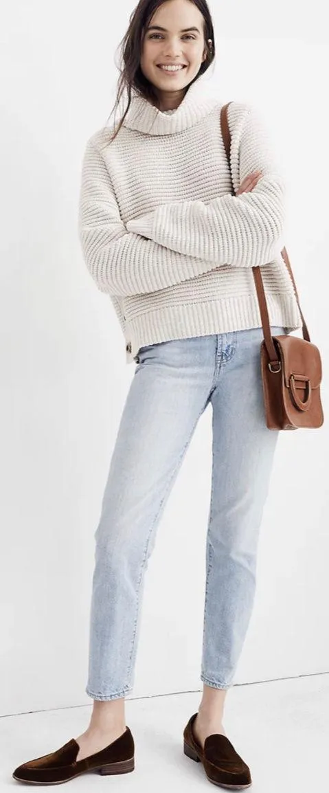 MADEWELL Burgundy Side-Button Turtleneck Sweater - Image 2