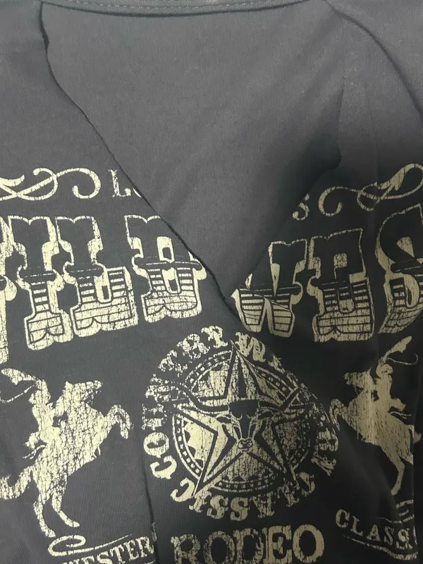 Cropped cowgirl baby tee - Image 2