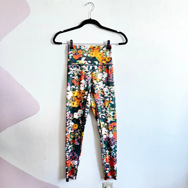 Offline By Aerie Floral Leggings‎ Yoga Athleisure Hiking - Image 2
