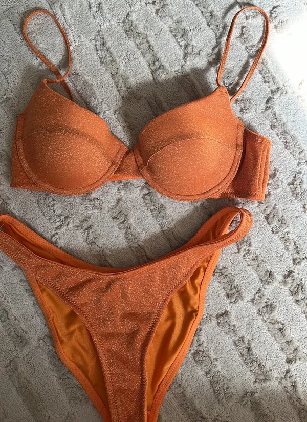 Triangl Orange Sparkle Bikini - Image 2