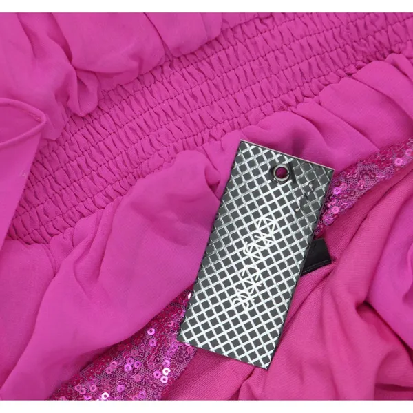 City Chic Womens Trendy Plus Size Sequin Wrap Dress Lipstick Purple Pink 16W - Image 3