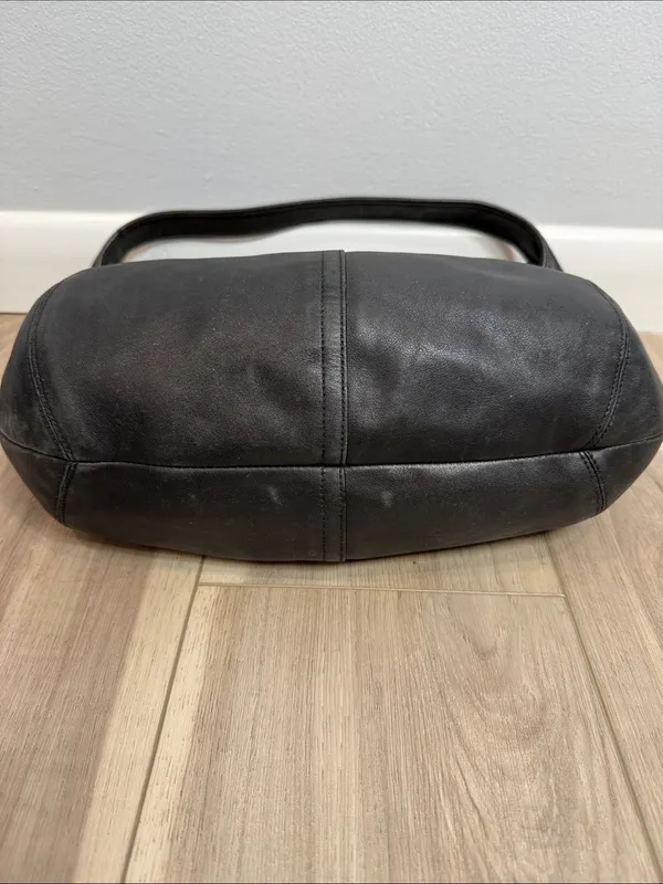 Coach Vintage Ergo slouchy black leather shoulder hobo bag - Image 4