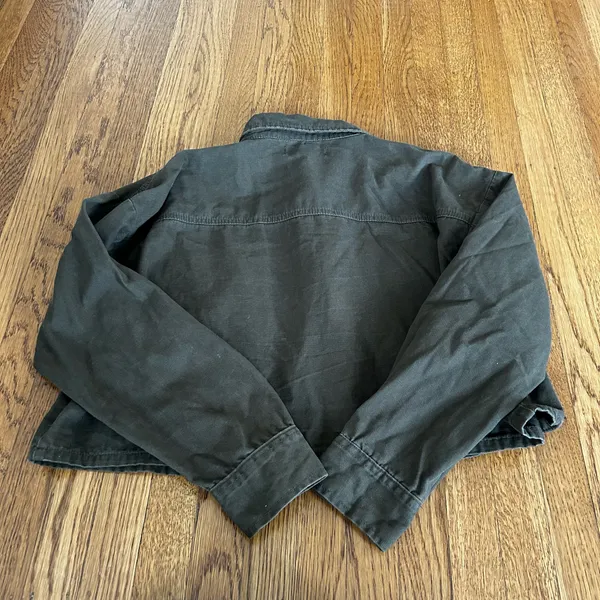 Cropped utility jacket Green Size M - Image 5