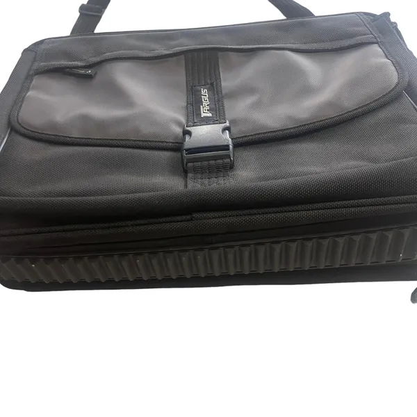 Targus Black Laptop Work Office Black Grey‎ Strap Laptop Shoulder Bag - Image 5