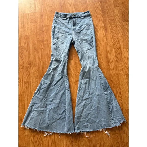 Free People We the Free Just Float On High Waist Flare Jeans Size 27 - Image 4