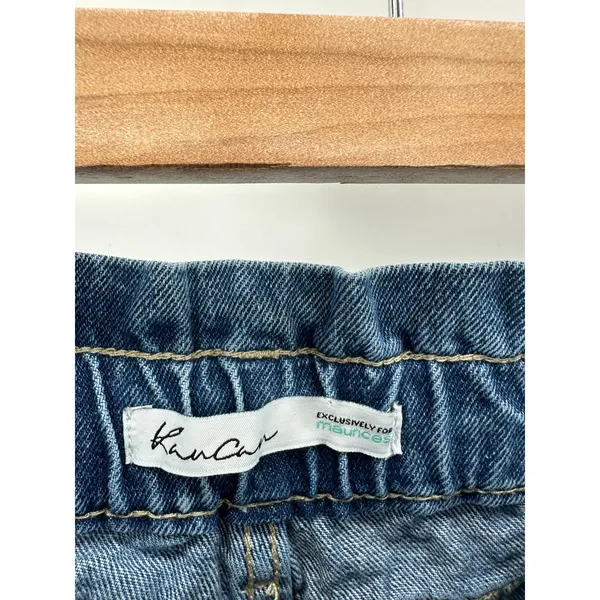 KanCan Jeans Women 31 Blue Distressed Medium Wash Denim‎ 100% Cotton Maurices - Image 5