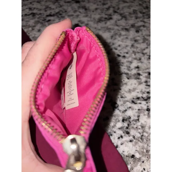 Lululemon Dual Pouch Wristlet Sonic Pink Great Condition - Image 10