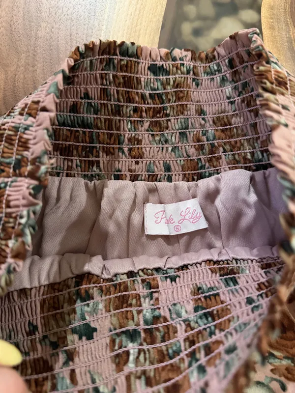 Pink Lily Floral Skort - Image 3