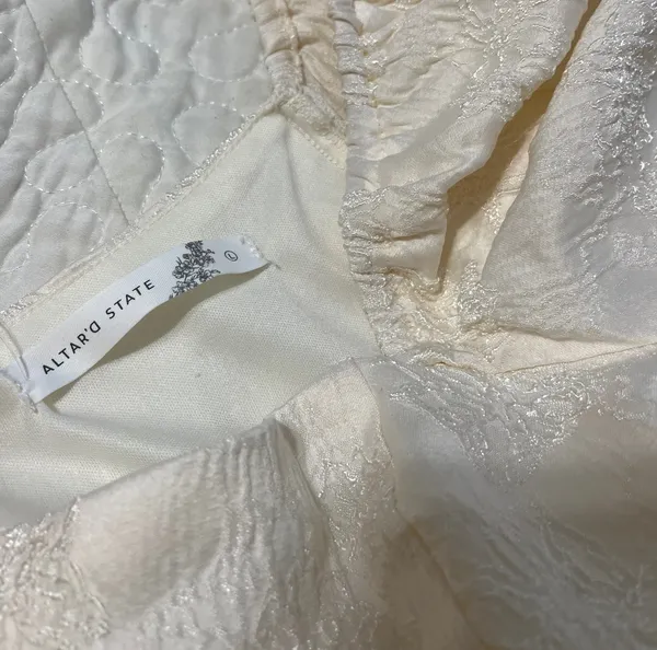 Altar'd State White Floral Dress - Image 4