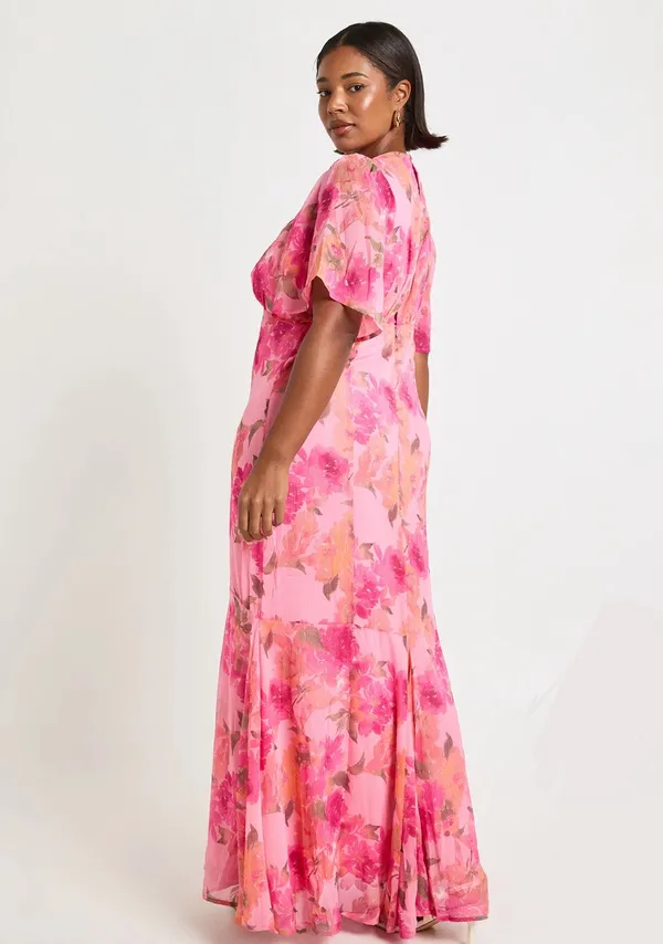 Boohoo Floral Wedding Guest Dress - Image 2