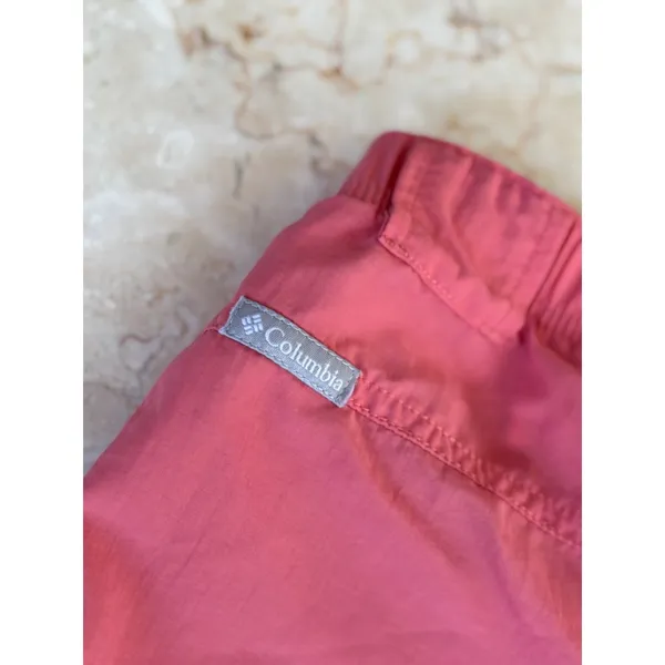 Columbia Womens Coral Pink Nylon Shorts S Lightweight & Durable - Image 6