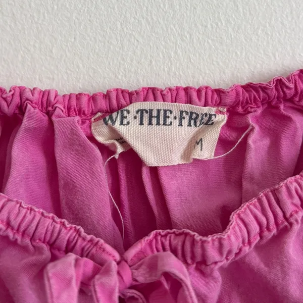 Free People We The Free Scarlett Babydoll Tank Pink Size Medium - Image 3