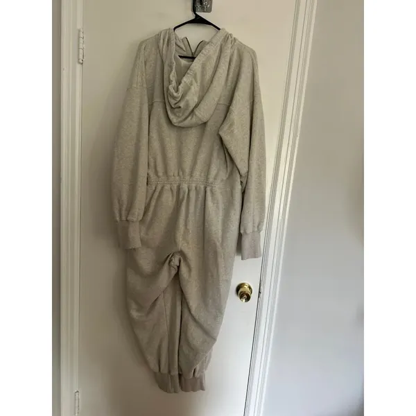FP Movement x Hatch Maternity Hooded Jumpsuit Sz:S Gray Half Zip Cotton Blend - Image 2