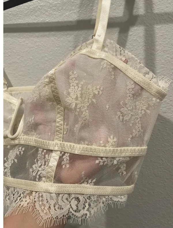 Free People Layer In Lace Ivory Bustier - Image 9