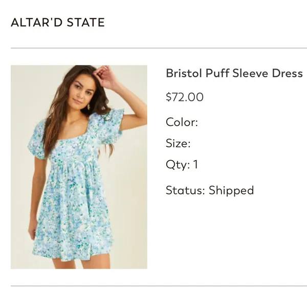 Altar'd State Floral Dress - Image 3