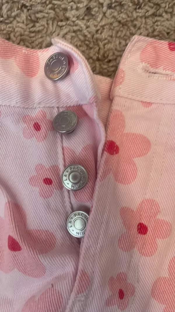 PacSun pink  jean shorts - Image 3