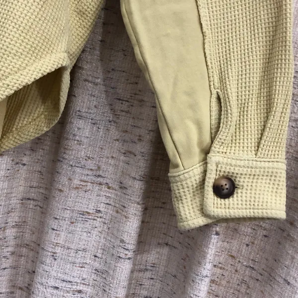 American Eagle Waffle Knit Hooded Shacket  - Image 7
