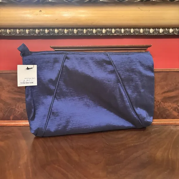Mycra Pac One Navy Clutch Foldover Evening Bag Travel Packable‎ Handbag NWT - Image 2