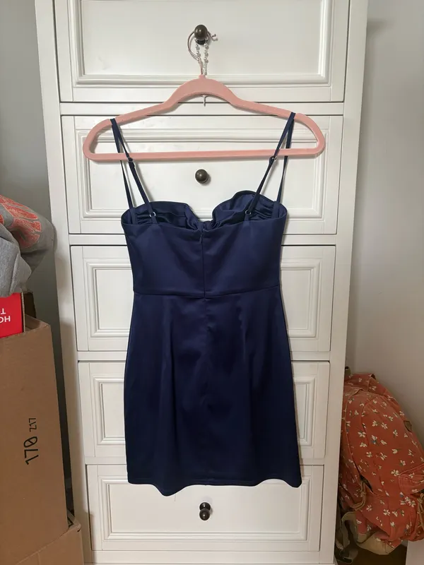 Babyboo Mini Dress Navy - Image 2