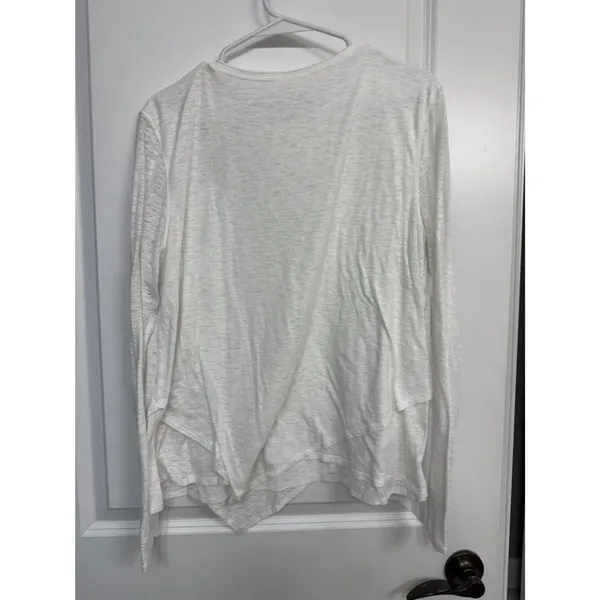Lululemon Sweetest Day Long Sleeve Burnout Asymmetrical Top Size 10 - Image 6