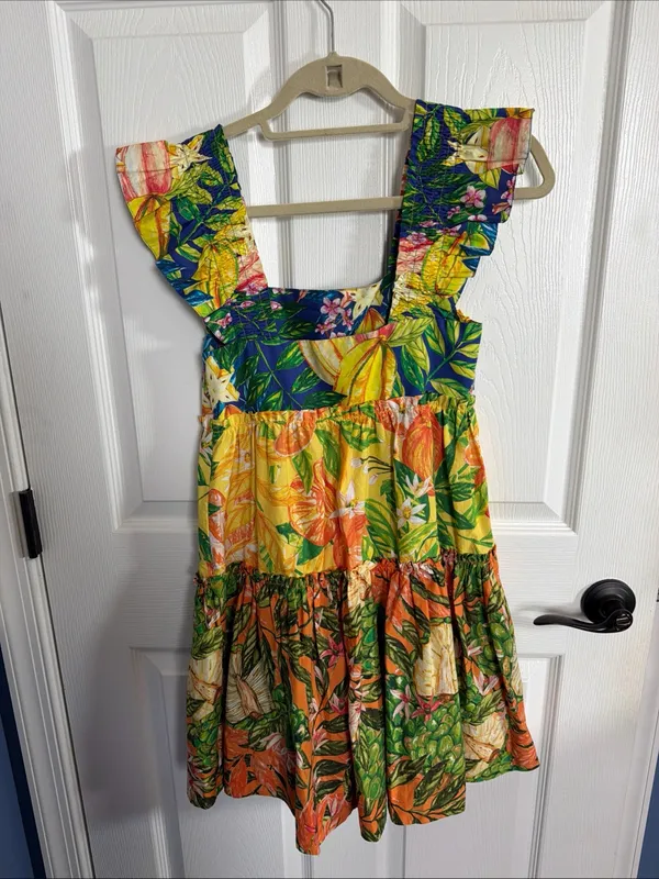 Farm Rio Caipirinha Mini Dress 100% Cotton Size XS - Image 5