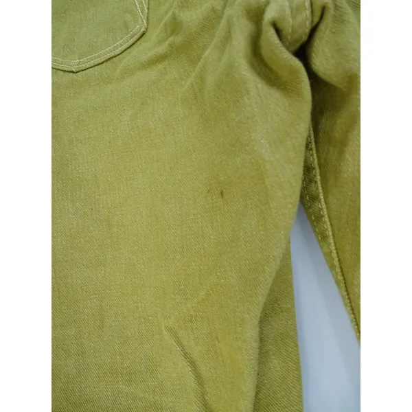 Maverick‎ Jeans Womens 7/8 Slim Mustard Yellow Vintage 70s High Waist USA Retro - Image 6