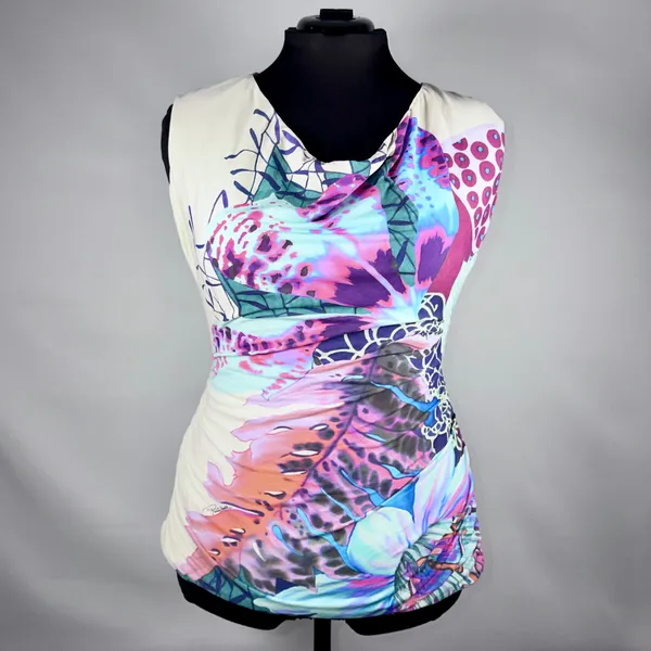 Women’s Roberto Cavalli Multicolored Blouse Size 46 (US 10) - Image 2
