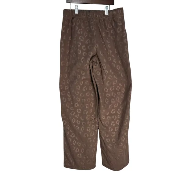 Comfort Code by Cuddl Duds Brown Leopard Embossed Lounge Pants XS‎ CLBREM - Image 9