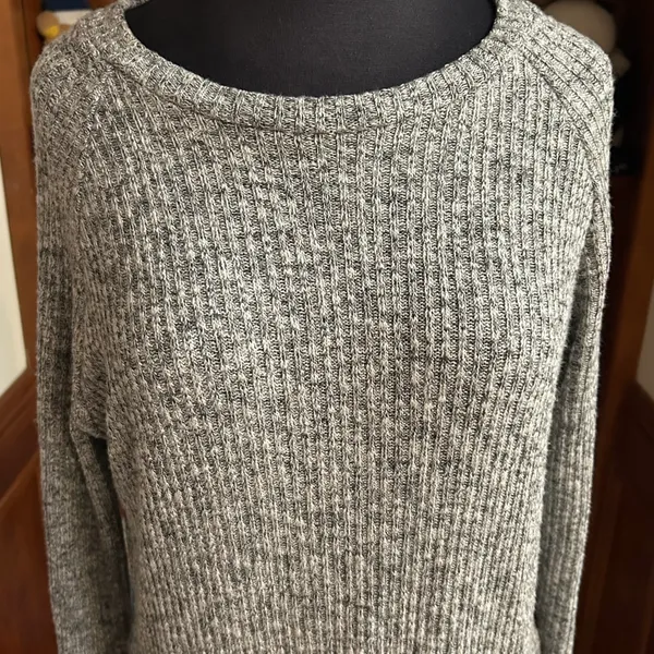 ‘A Play Dress’ Midi Sweater Ribbed Long Sleeve Dress - Image 2