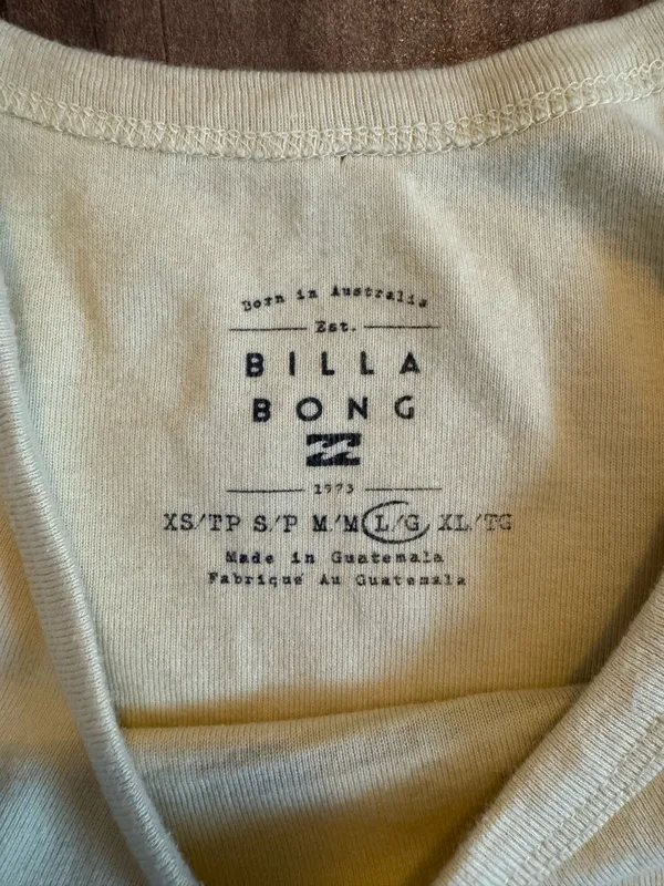 Butter yellow Billabong tank top - Image 3