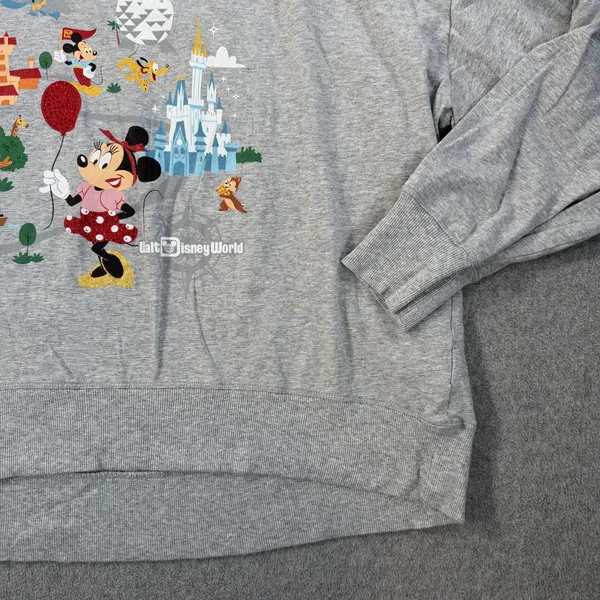 Disney Walt Disney World Minnie Mouse & Friends Park Icons Sweatshirt Womens XXL - Image 5