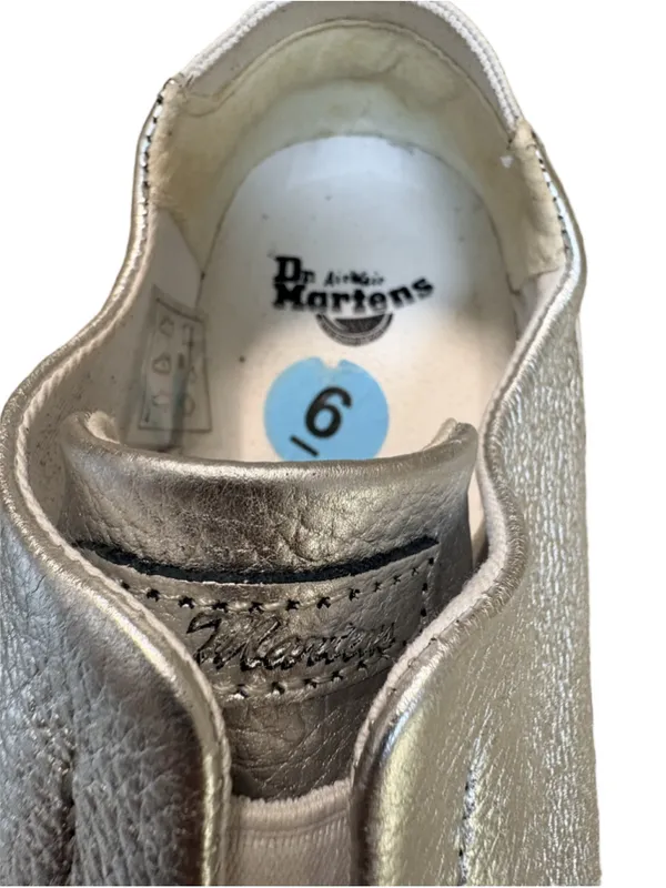 Dr. Martens Lylah Metallic Silver Slip-On Sneakers - Size 6 NWT - Image 4