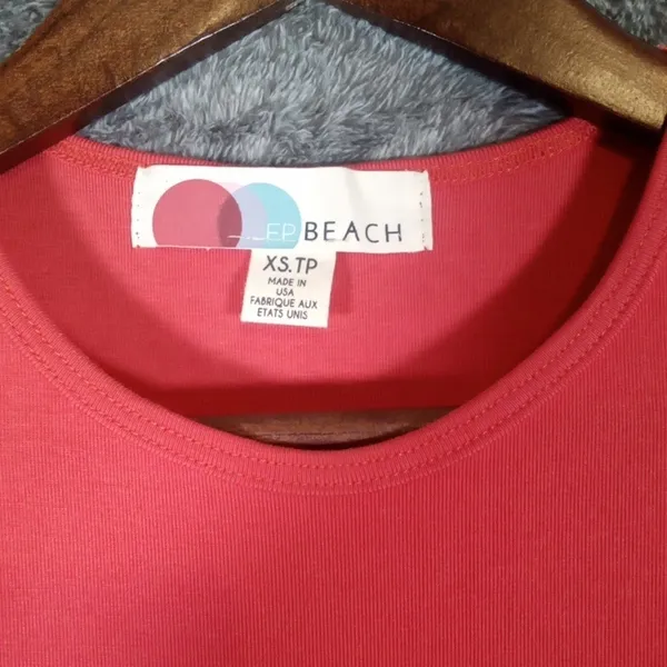 Free People Beach Maxi Red Short Sleeve Straight Dress Vacation Yatch Size Xs/T - Image 3