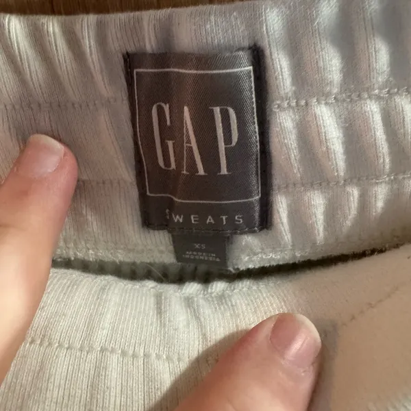 Women’s GAP Sweats White Knit Jogger Sweats Size XS - Image 3