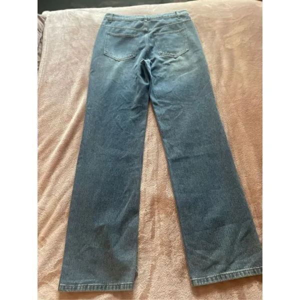 NWT Commense Split Hem Jeans Size M Blue Size M - Image 10