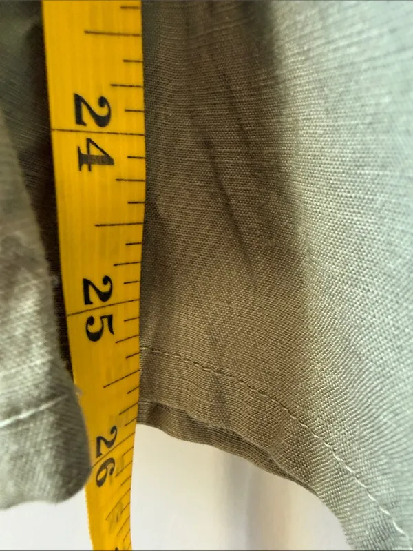 Uniqlo Linen Blend Wide Leg Jumpsuit Green - Image 6