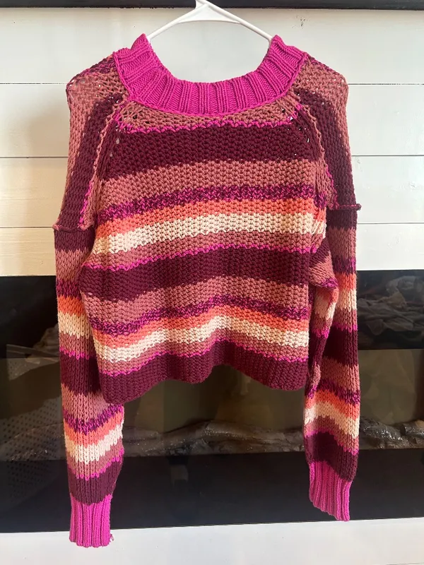 Free People Women's Devon Open-Knit Long-Sleeve Sweater - Image 3