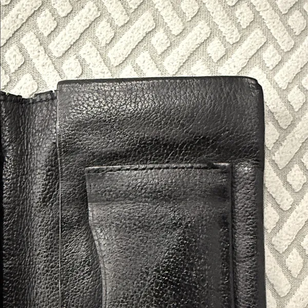 Vintage Coach Classic Black Leather wallet card holder - Image 6