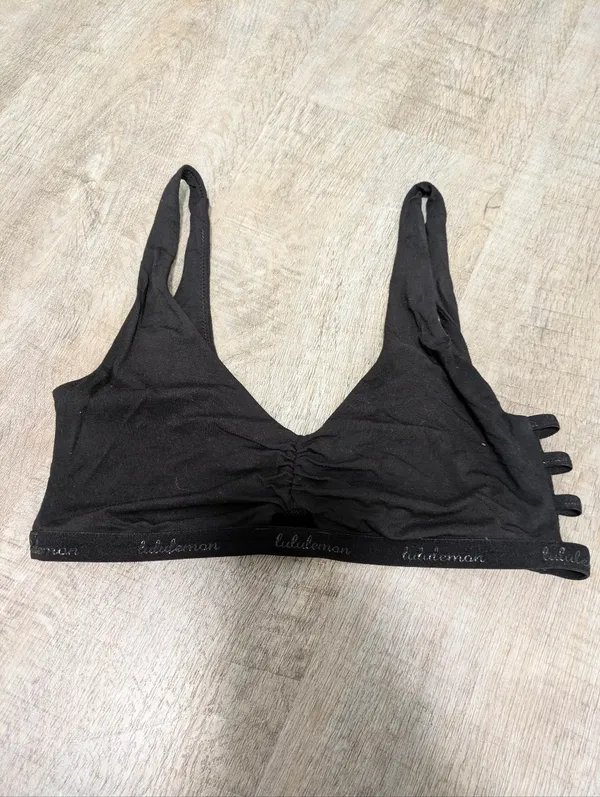 Lululemon Athletica Black Simply Gathered Bralette - Image 2