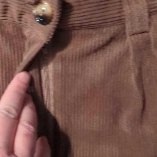 Halara Brown Corduroy Pants Size Small - Image 2