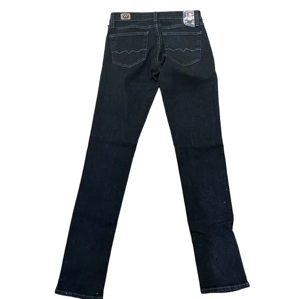 Red Engine Flared Jeans Women's Size 27x32 Dark Wash Jeans Made in USA NWT - Image 4