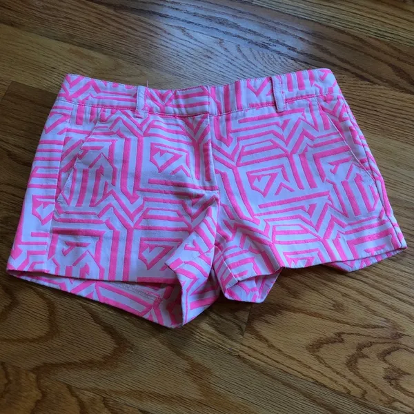 J. Crew neon hot pink tiki shorts size 0 - Image 7