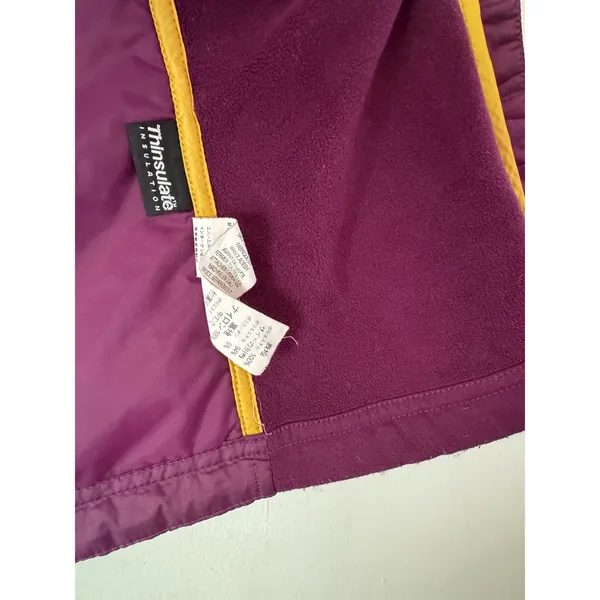 L.L Bean Purple Quilted Full Zip Vest Women’s Size Medium - Image 7