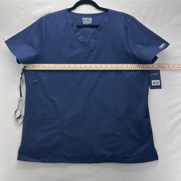 Authentic Cherokee Workwear Mens Scrub Top Navy‎ XL - Image 13