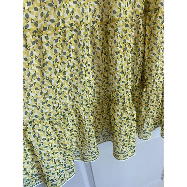 Max Studio Yellow Floral Smocked Waist Tiered Flutter Sleeve Mini Dress‎ NWT - Image 10